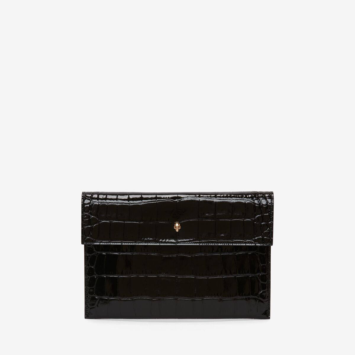Alexander McQueen Women's Black Skull clutch (Calf Leather)